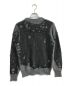 DIESEL (ディーゼル) グランジニットセーター グレー×ブラック サイズ:M：7000円