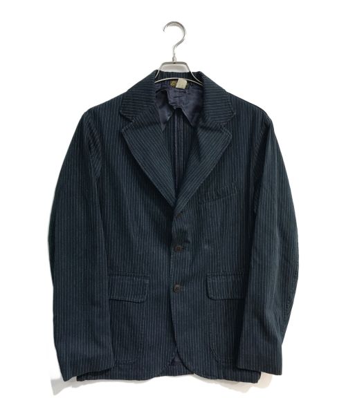 RRL（ダブルアールエル）RRL (ダブルアールエル) ストライプ3Bワークジャケット　728890821001 インディゴ サイズ:Mの古着・服飾アイテム