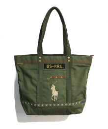 POLO RALPH LAUREN（ポロ・ラルフローレン）の古着「US-PRLトートバッグ」｜カーキ