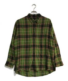 LAD MUSICIAN（ラッドミュージシャン）の古着「MODAL PUNK CHECK PLANE BIG SHIRTS」｜グリーン