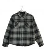 stussyステューシー）の古着「Max Plaid Quilted Shirt」｜グレー