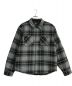 stussy（ステューシー）の古着「Max Plaid Quilted Shirt」｜グレー