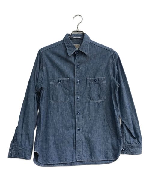 BUZZ RICKSON'S（バズリクソンズ）BUZZ RICKSON'S (バズリクソンズ) シャンブレーシャツ インディゴ サイズ:14-14　1/2の古着・服飾アイテム