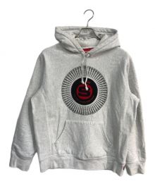 SUPREME（シュプリーム）の古着「chenille applique hooded sweatshirt」｜ライトグレー