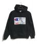 Supreme（シュプリーム）の古着「Label Hooded Sweatshirt」｜ブラック