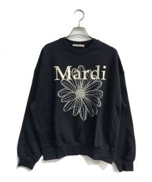 Mardi Mercredi（マルディメクルディ）の古着「SWEATSHIRT FLOWERMARDI NEEDLEWORK MFK13SPO001」｜ネイビー