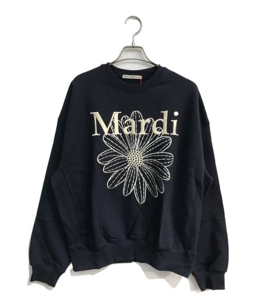 Mardi Mercredi（マルディメクルディ）MARDI MERCREDI (マルディメクルディ) SWEATSHIRT FLOWERMARDI NEEDLEWORK MFK13SPO001 ネイビー サイズ:Free 未使用品の古着・服飾アイテム