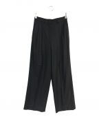 theoryセオリー）の古着「Sleek Flannel DBL Pleat Pant N　01-4306409」｜ブラック