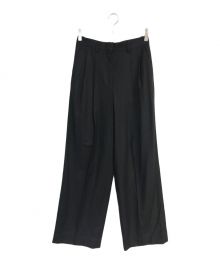 theory（セオリー）の古着「Sleek Flannel DBL Pleat Pant N　01-4306409」｜ブラック