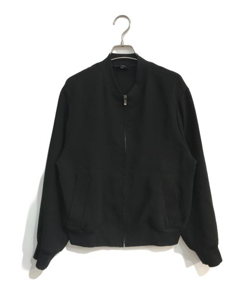 theory（セオリー）theory (セオリー) SYNTHTIC CREP/OS ZIP BOMBER J　012204110 ブラック サイズ:Sの古着・服飾アイテム