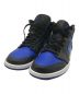 NIKE（ナイキ）の古着「AIR JORDAN 1 MID BLACK/BLUE　554724-068」｜ブラック