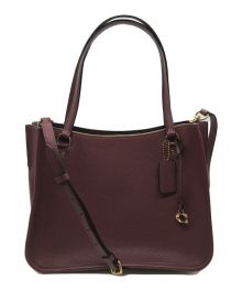 COACH（コーチ）の古着「タイラー キャリーオール ハンドバッグ C3768」｜ボルドー