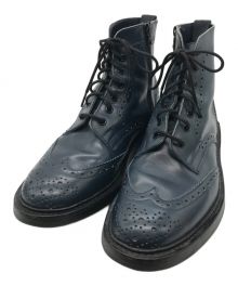 Tricker's×SOPHNET.（トリッカーズ×ソフネット）の古着「IN ZIP COUNTRY BOOTS　M7143」｜ネイビー