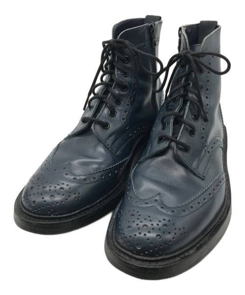 Tricker's（トリッカーズ）Tricker's (トリッカーズ) SOPHNET. (ソフネット) IN ZIP COUNTRY BOOTS　M7143 ネイビー サイズ:8 1/2の古着・服飾アイテム