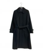 AURALEEオーラリー）の古着「CASHMERE WOOL MOSSER SOUTIEN COLLAR COAT　A23AC01MC」｜ブラック