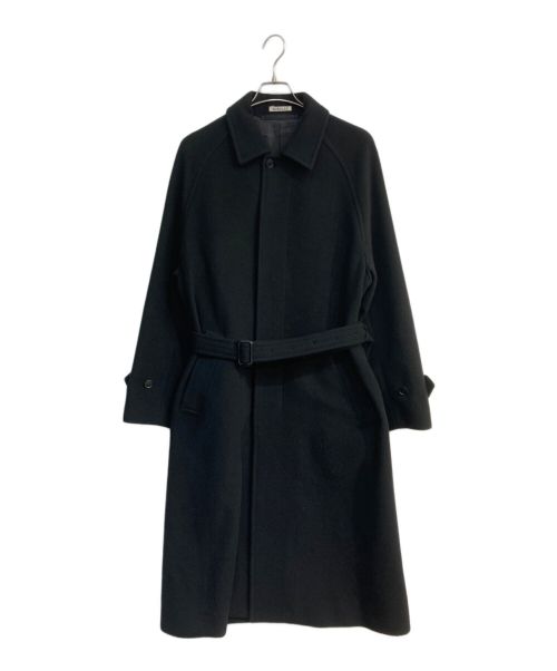 AURALEE（オーラリー）AURALEE (オーラリー) CASHMERE WOOL MOSSER SOUTIEN COLLAR COAT　A23AC01MC ブラック サイズ:4の古着・服飾アイテム