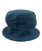 stussyステューシー）の古着「BUCKET MULTI KNIT　24F1321218」｜ブルー