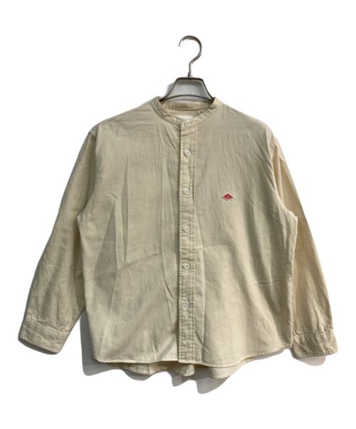 DANTON（ダントン）DANTON (ダントン) コットンギャザーバンドカラーシャツ　DT-B0290 ベージュ サイズ:34の古着・服飾アイテム