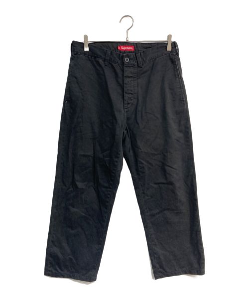 SUPREME（シュプリーム）Supreme (シュプリーム) Pin Up Chino Pant ブラック サイズ:30の古着・服飾アイテム