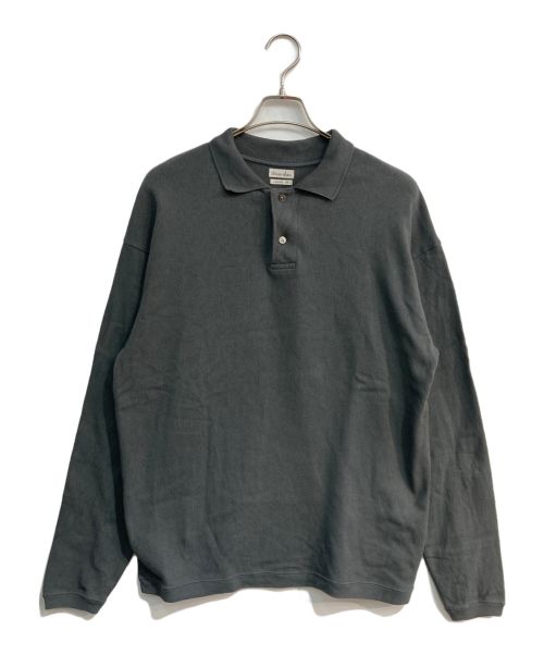 STEVEN ALAN（スティーブンアラン）STEVEN ALAN (スティーブンアラン) LOWGG CTN LONG SLEEVE POLOSHIRT」　8112-199-0387 グレー サイズ:Mの古着・服飾アイテム