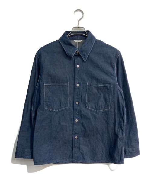 AURALEE（オーラリー）AURALEE (オーラリー) HARD TWIST LIGHT DENIM SHIRTS BLOUSON インディゴ サイズ:3の古着・服飾アイテム