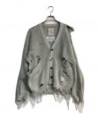 Maison MIHARA YASUHIROメゾン ミハラ ヤスヒロ）の古着「MMY BLACHES KNIT CARDIGAN　K12CD502」｜グレー