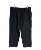 Yohji Yamamoto pour hommeヨウジヤマモト プールオム）の古着「REGULATION/GABARDINE STRING PANTS　HE-P02-141」｜ブラック