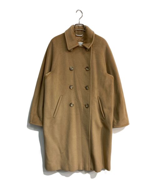 MaxMara（マックスマーラ）MaxMara (マックスマーラ) カシミヤウールダブルコート　白タグ　32/72/223 ベージュ サイズ:40の古着・服飾アイテム