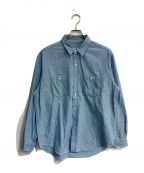 A.PRESSEアプレッセ）の古着「Washed Chambray Shirt　23SAP-02-01H」｜ブルー