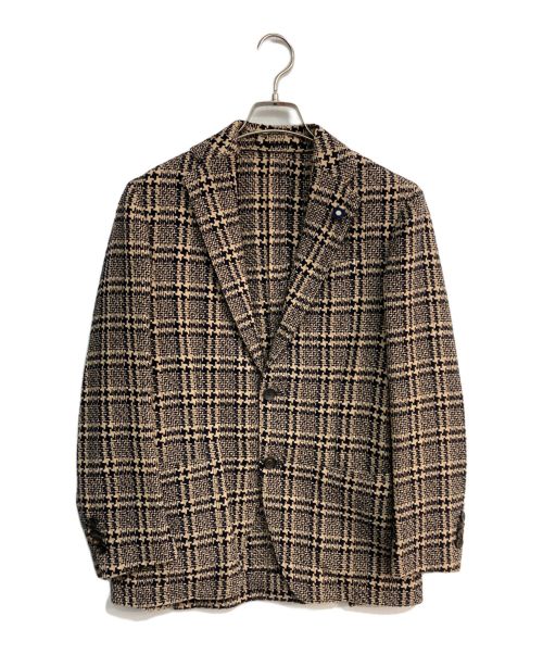 LARDINI（ラルディーニ）LARDINI (ラルディーニ) 総柄ウールテーラードジャケット　JJ903Q ベージュ サイズ:42の古着・服飾アイテム