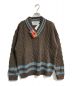 Oldderby Knitwear（オールドダービーニットウェア）の古着「Vネックニットプルオーバー JOURNAL STANDARD relume別注　21080463000130」｜グレー