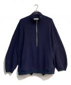 CHASEチェイス）の古着「WAFFLE HALFZIP SHIRT CHA-03」｜ネイビー