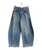 Whim Gazetteウィムガゼット）の古着「ラインカーブDENIM　WGZ1021702A0001」｜ライトインディゴ