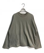 AURALEEオーラリー）の古着「SUPER HIGH GAUGE SWEAT BIG L/S TEE　A7AP01SU」｜ベージュ