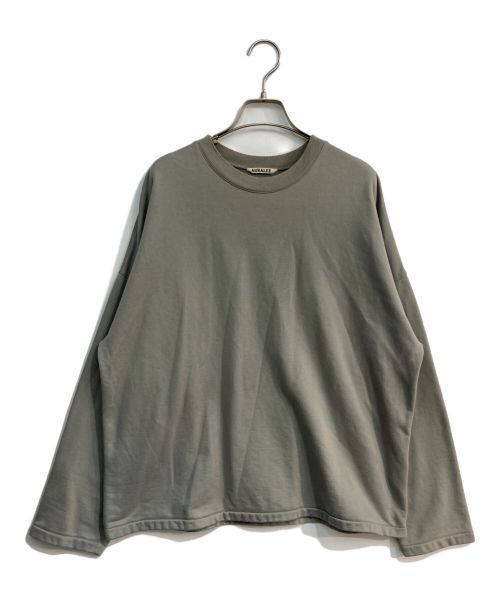 AURALEE（オーラリー）AURALEE (オーラリー) SUPER HIGH GAUGE SWEAT BIG L/S TEE　A7AP01SU ベージュ サイズ:4の古着・服飾アイテム