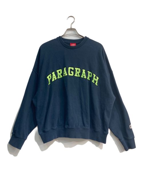 paragraph（パラグラフ）Paragraph (パラグラフ) ロゴスウェット ネイビー サイズ:-の古着・服飾アイテム