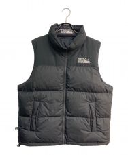 FIRST DOWN (ファーストダウン) BUBBLE DOWN VEST MICROFT　F542002 ブラック サイズ:L