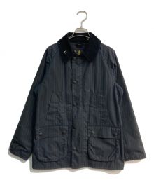 Barbour（バブアー）の古着「ストライプオイルドジャケット　1302242」｜ネイビー