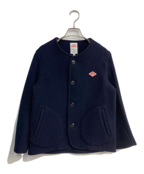 DANTON（ダントン）DANTON (ダントン) ウールモッサカラーレスジャケット　JD-8903 ネイビー サイズ:36の古着・服飾アイテム