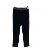 LItenリテン）の古着「Velour easy pants　LIT24AW-PT-001」｜ブラック