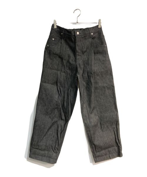 NEON SIGN（ネオンサイン）NEON SIGN (ネオンサイン) Wide Denim Slacks　0343 グレー サイズ:46の古着・服飾アイテム