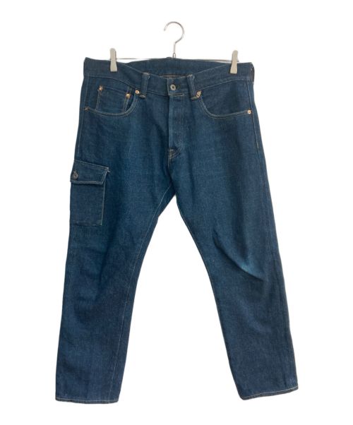 ONI DENIM（オニデニム）ONI DENIM (オニデニム) ワンサイドカーゴデニムパンツ ONI-548ZR インディゴ サイズ:XLの古着・服飾アイテム