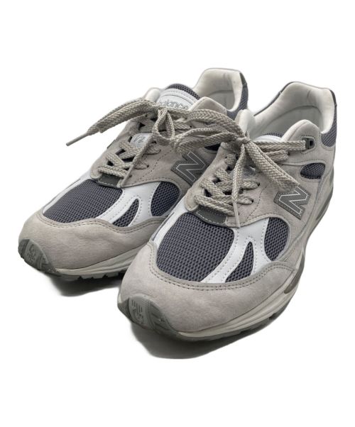 NEW BALANCE（ニューバランス）NEW BALANCE (ニューバランス) U991LG2 ローカットスニーカー グレー×ホワイト サイズ:US 8 1/2の古着・服飾アイテム