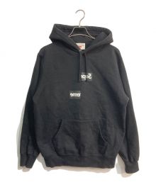 SUPREME×COMME des GARCONS SHIRT（シュプリーム×コムデギャルソンシャツ）の古着「Split Box Logo Hooded Sweatshirt」｜ブラック