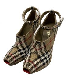 BURBERRY LONDON（バーバリーロンドン）の古着「ノヴァチェックハイヒールパンプス　8012222」｜ベージュ