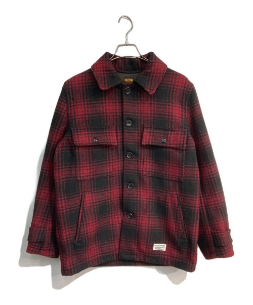 WACKO MARIA（ワコマリア）WACKO MARIA (ワコマリア) BIG YANK (ビッグヤンク) LOGGER CHECK SPORT JACKET TYPE-1 ジャケット 16FW レッド×ブラック サイズ:Lの古着・服飾アイテム