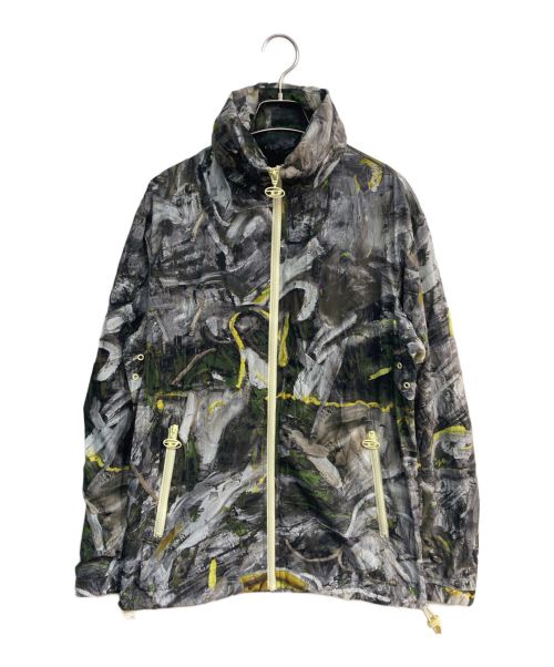 DIESEL（ディーゼル）DIESEL (ディーゼル) J-WARREL-PRINT JACKET　A09948 0HIAA グレー サイズ:40の古着・服飾アイテム