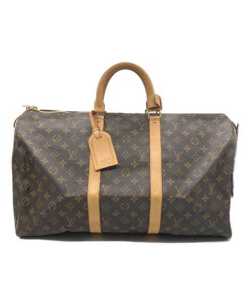 LOUIS VUITTON（ルイ ヴィトン）LOUIS VUITTON (ルイ ヴィトン) キーポル50 トラベルバッグ　モノグラム　M41426　カデナ付き ブラウンの古着・服飾アイテム