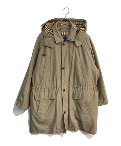 Burberry's（バーバリーズ）Burberry's (バーバリーズ) ダウンライナー付フーデットステンカラーコート　BBN82-374-52 ベージュ サイズ:Lの古着・服飾アイテム