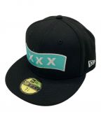 New Era×GOD SELECTION XXXニューエラ×ゴッドセレクショントリプルエックス）の古着「コラボキャップ」｜ブラック